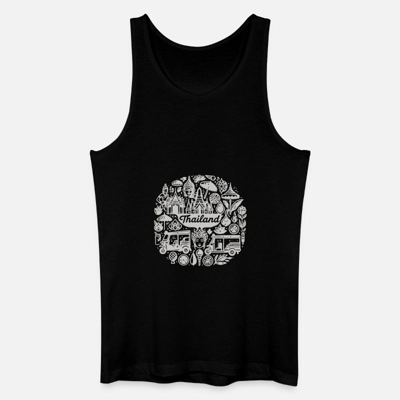 Thailand - 1 - Männer Bio Tank Top - Schwarz