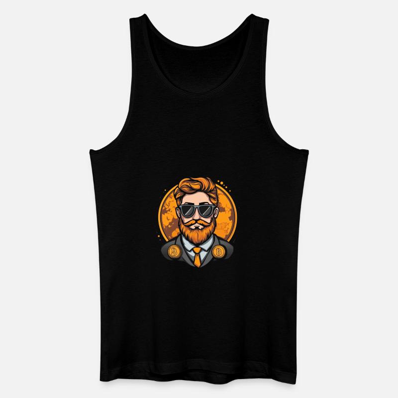 Bitcoin Hipster - Canotta ecologica da uomo - nero