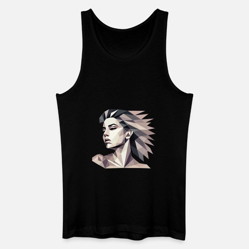 Design "Triangular reflect" - Men’s Organic Tank Top - black