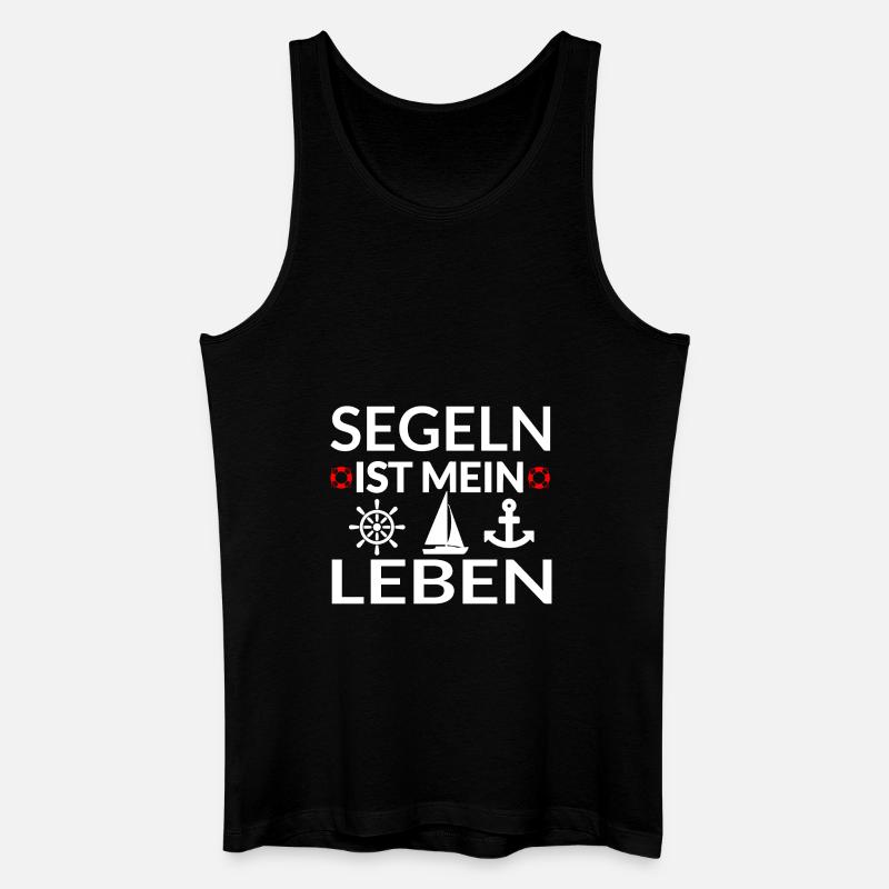 Segeln - Männer Bio Tank Top - Schwarz
