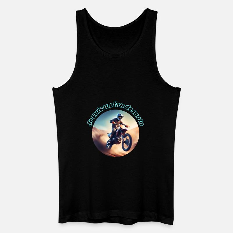 Motorrad-Fan - Männer Bio Tank Top - Schwarz