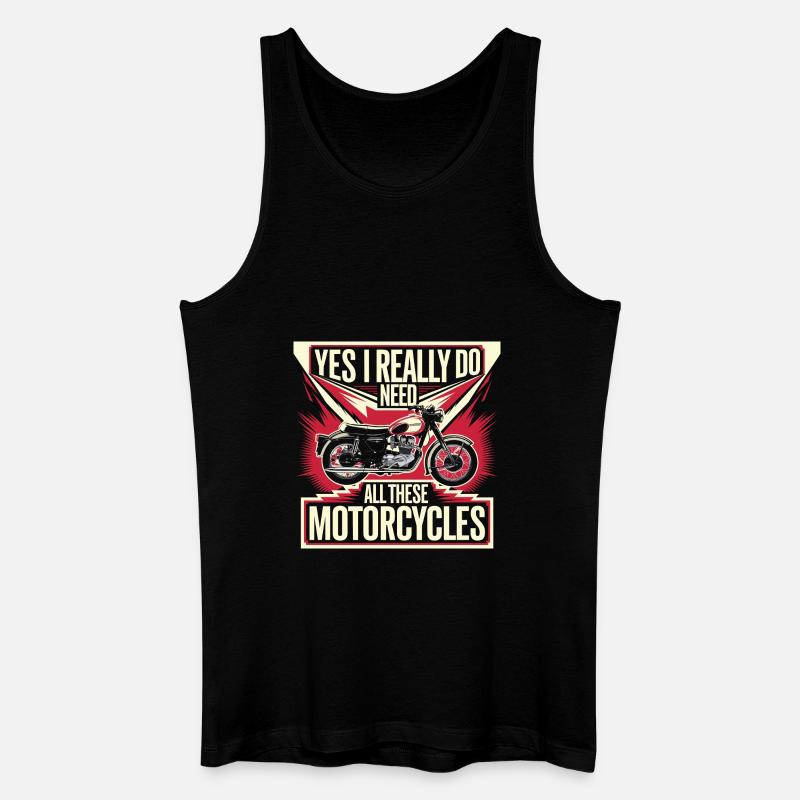 Zweirad-Verrücktheit willkommen - Männer Bio Tank Top - Schwarz