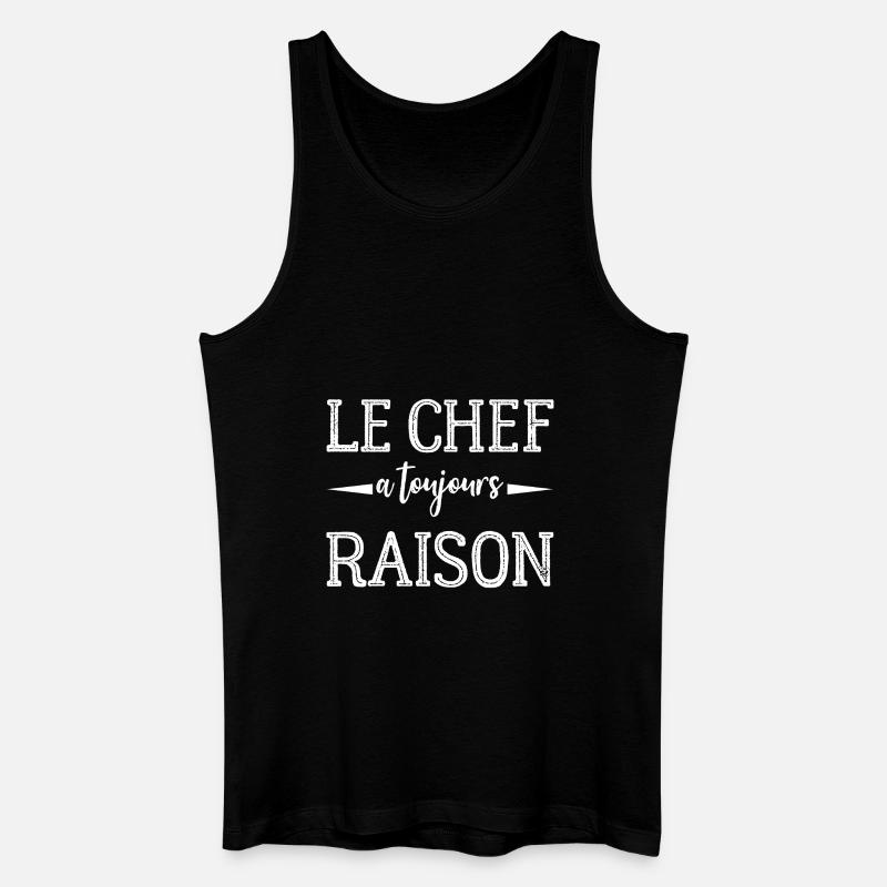 Chef is always right - Men’s Organic Tank Top - black