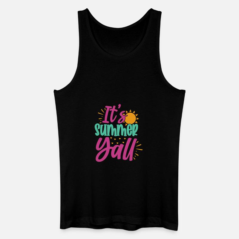 Sein Sommer Yall-01 - Männer Bio Tank Top - Schwarz
