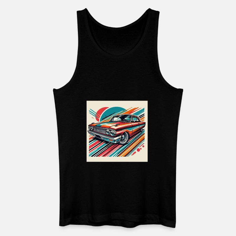 Retro-Oldtimer - Männer Bio Tank Top - Schwarz
