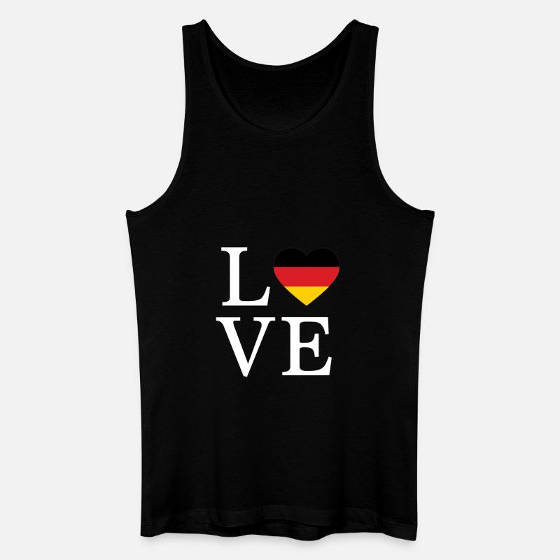 Germany Minimalist Script - Männer Bio Tank Top - Schwarz
