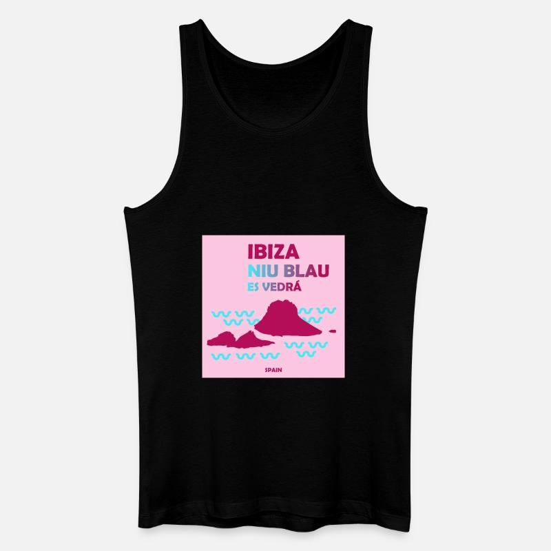 Insel Ibiza Spanien - Männer Bio Tank Top - Schwarz