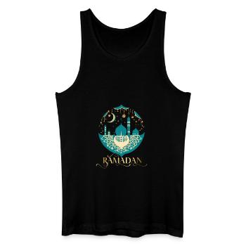 Ramadan Gift Eid Mubarak Islam Allah Muslim - Men’s Organic Tank Top - black - Front