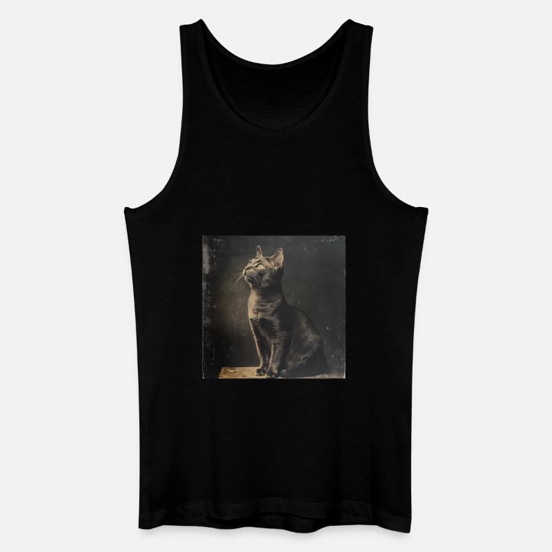 Black Animals - Black Cat - Männer Bio Tank Top - Schwarz
