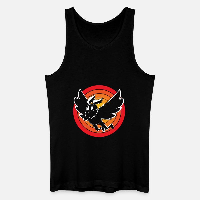 Mottenmann - Männer Bio Tank Top - Schwarz