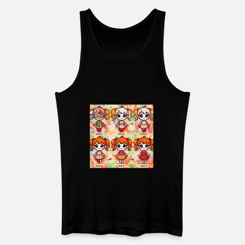 Mädchen 3 - Männer Bio Tank Top - Schwarz