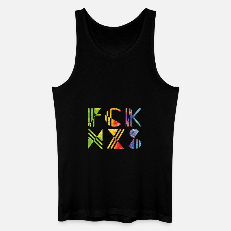 FCK NZS - Männer Bio Tank Top - Schwarz