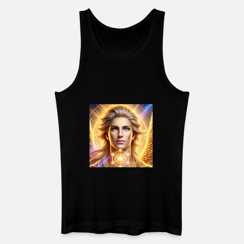 Engel Metatron - Männer Bio Tank Top - Schwarz