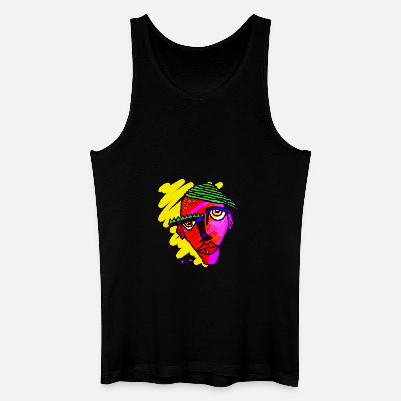 Maske - Männer Bio Tank Top - Schwarz