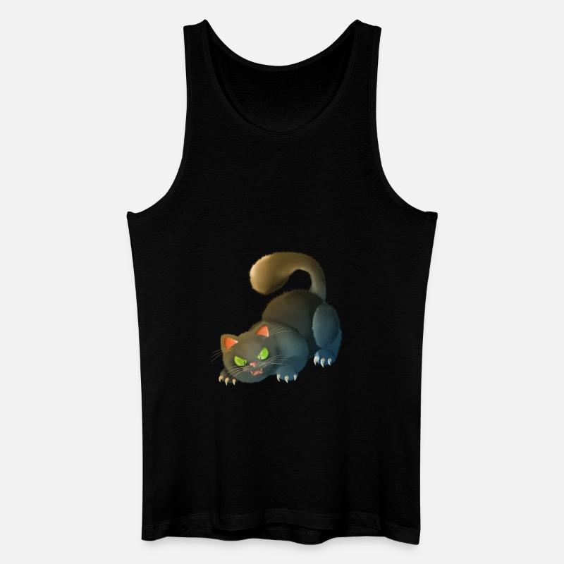Katze 5 - Männer Bio Tank Top - Schwarz