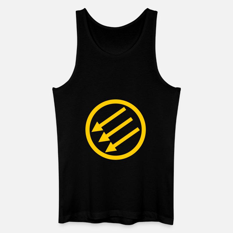 Järnfronten / Eiserne Front / Iron Front - Männer Bio Tank Top - Schwarz