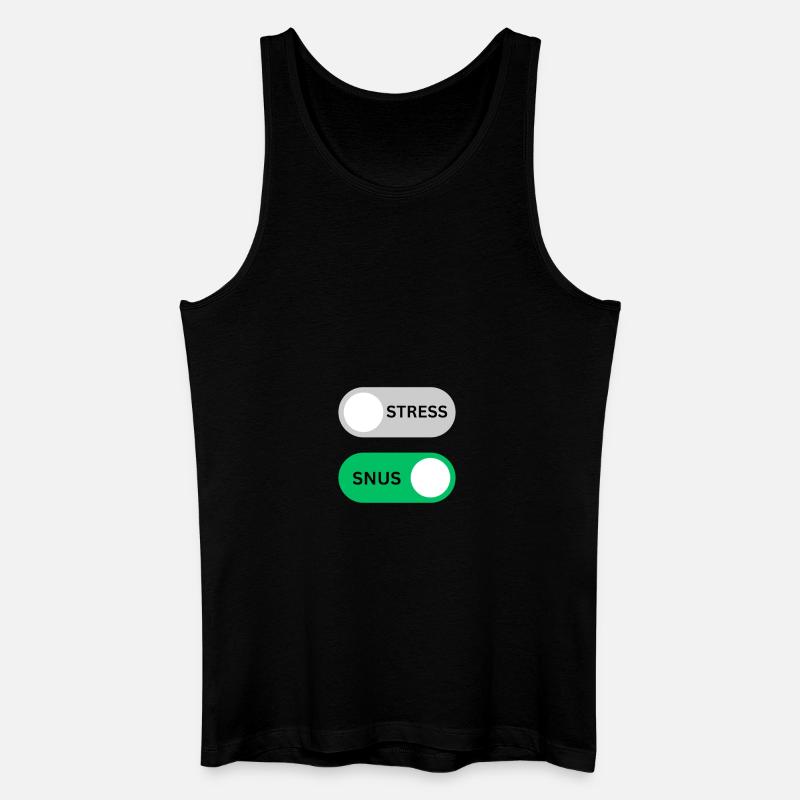 SNUS on off - Männer Bio Tank Top - Schwarz