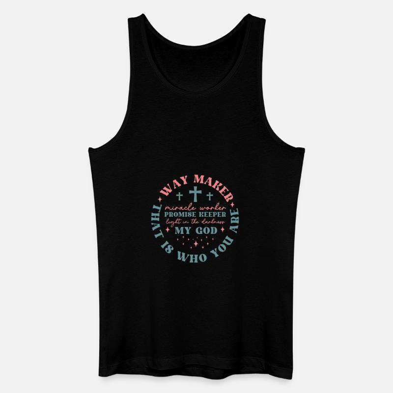 Waymaker - Männer Bio Tank Top - Schwarz