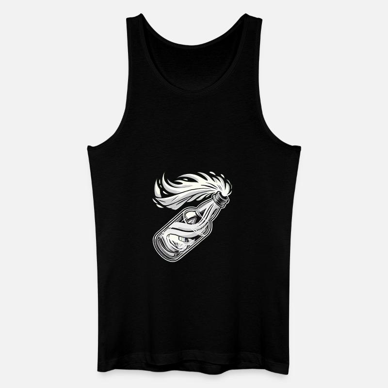 Molotov Cocktail - Männer Bio Tank Top - Schwarz