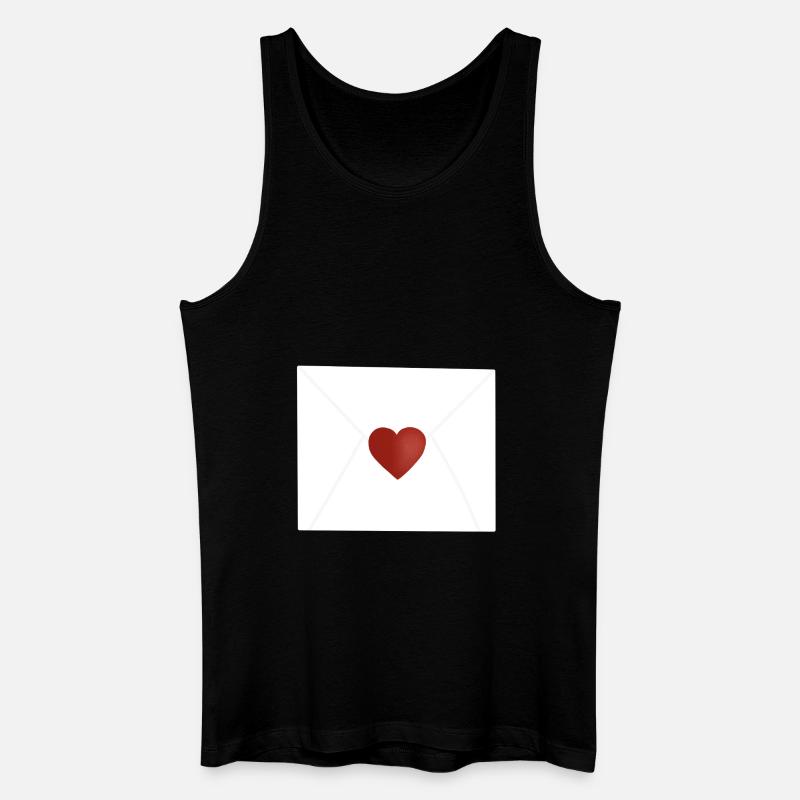 Liebesbrief - Männer Bio Tank Top - Schwarz
