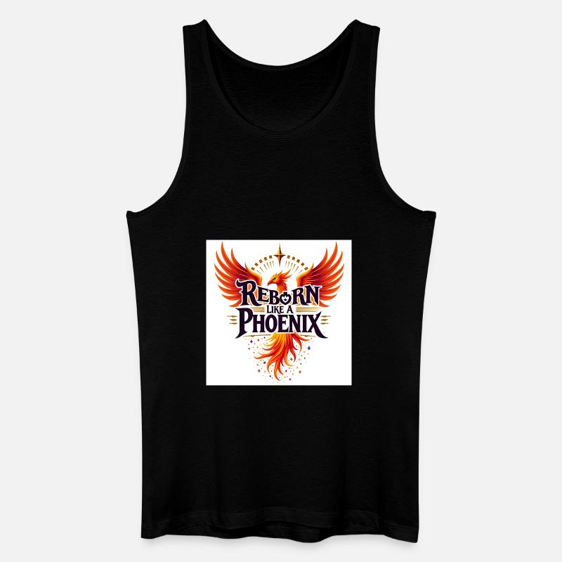 Reborn Like A Phoenix - Männer Bio Tank Top - Schwarz