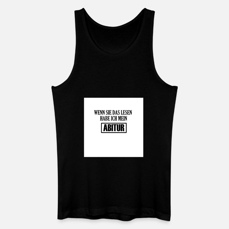 Abschluss Design für Abi´s - Männer Bio Tank Top - Schwarz