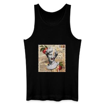 T-shirt collage vintage surréaliste - Débardeur bio Homme - noir - Devant