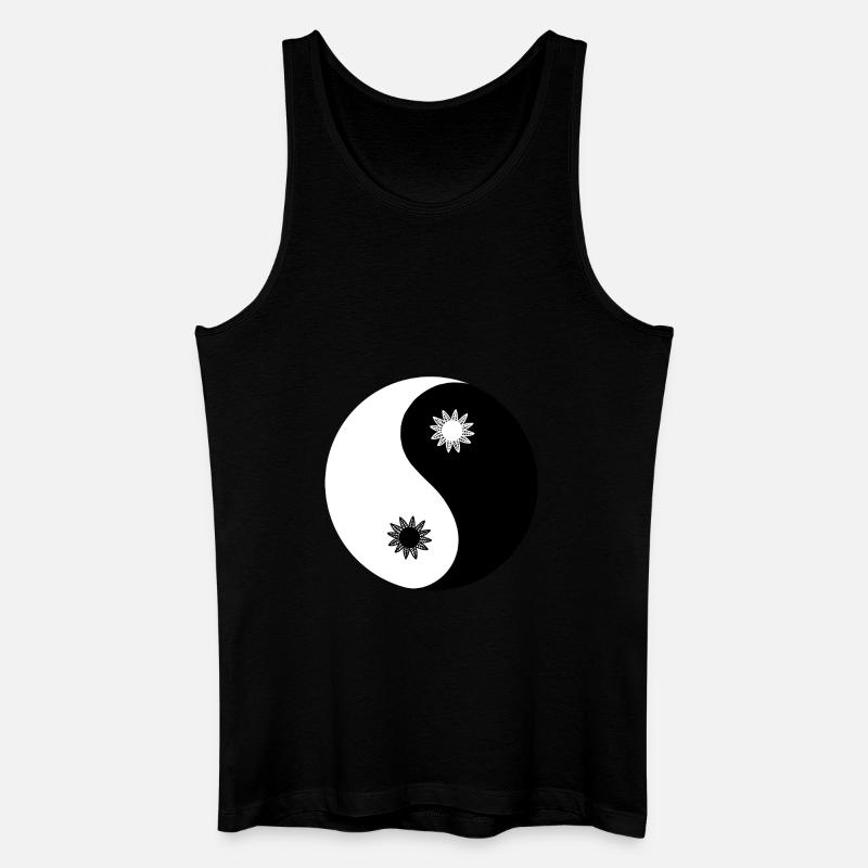Yin-Yang-Symbol - Männer Bio Tank Top - Schwarz