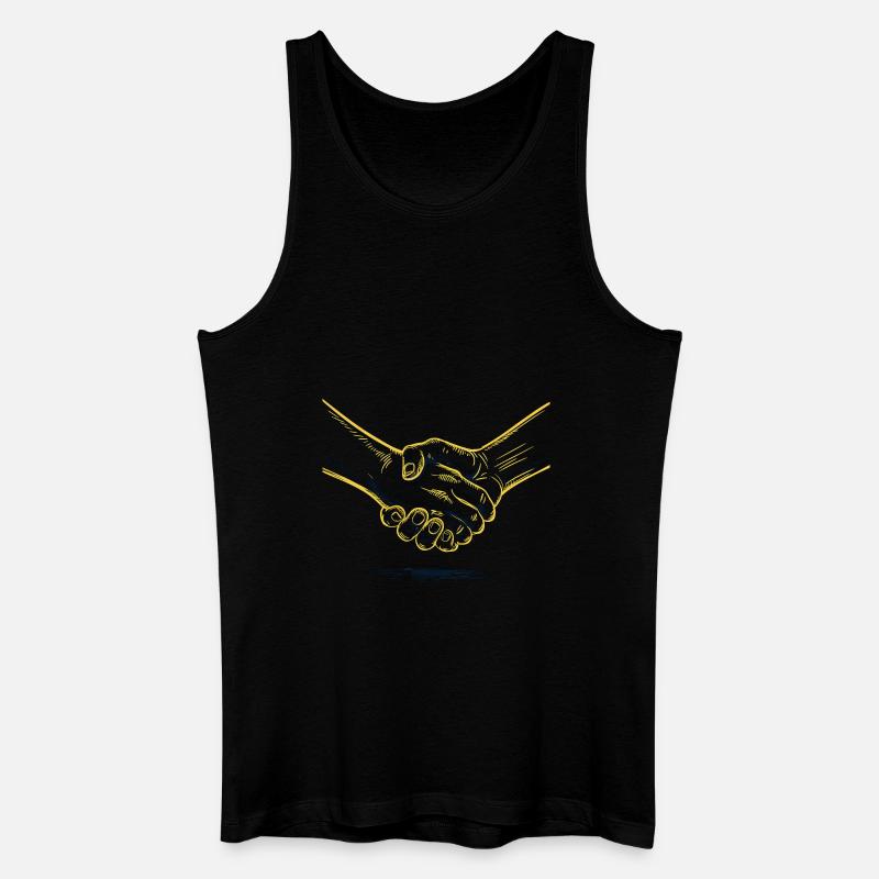 Solidarität - Männer Bio Tank Top - Schwarz