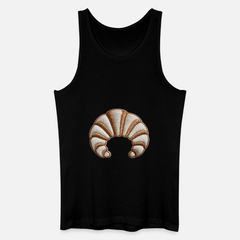 Gestickte Sichel - Männer Bio Tank Top - Schwarz