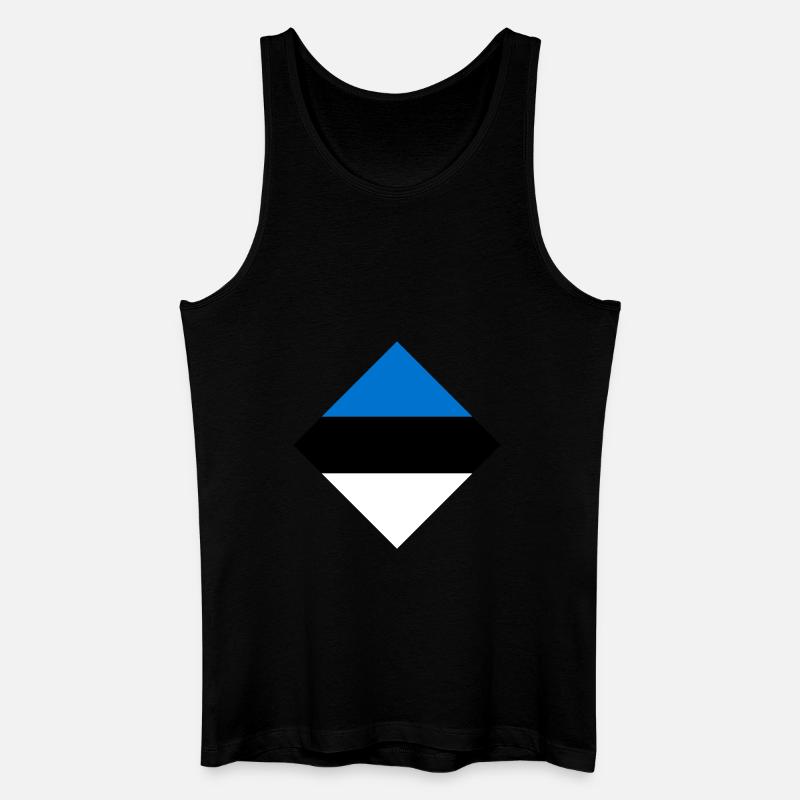 Estland - Männer Bio Tank Top - Schwarz