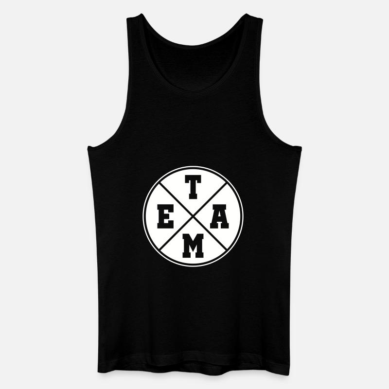 Team kreis - Männer Bio Tank Top - Schwarz