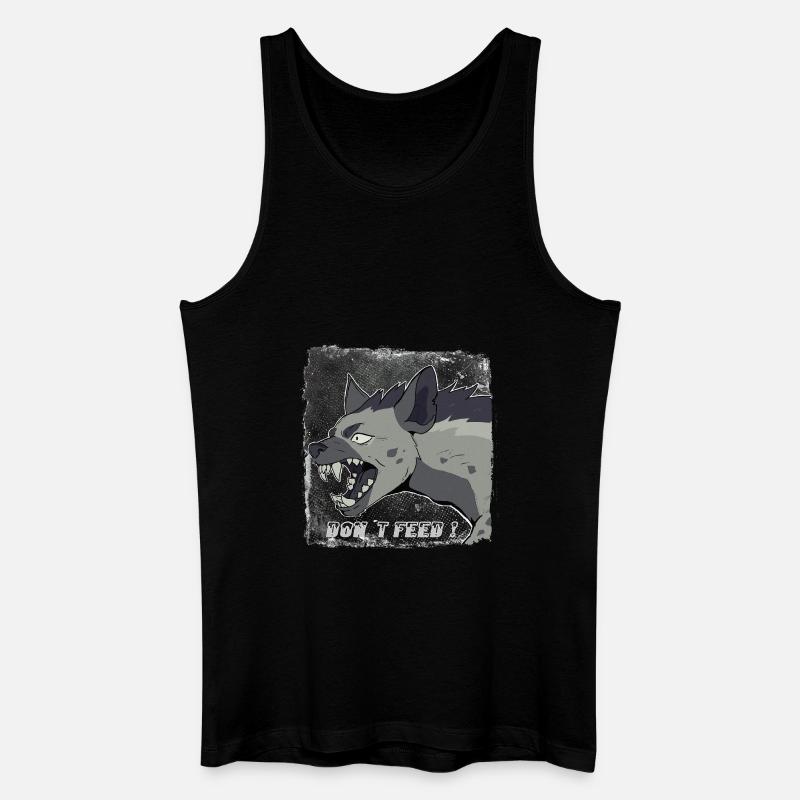 Hyäne - Männer Bio Tank Top - Schwarz