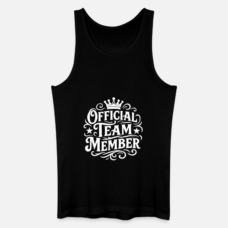 Team Mitglied Offiziell - Männer Bio Tank Top - Schwarz