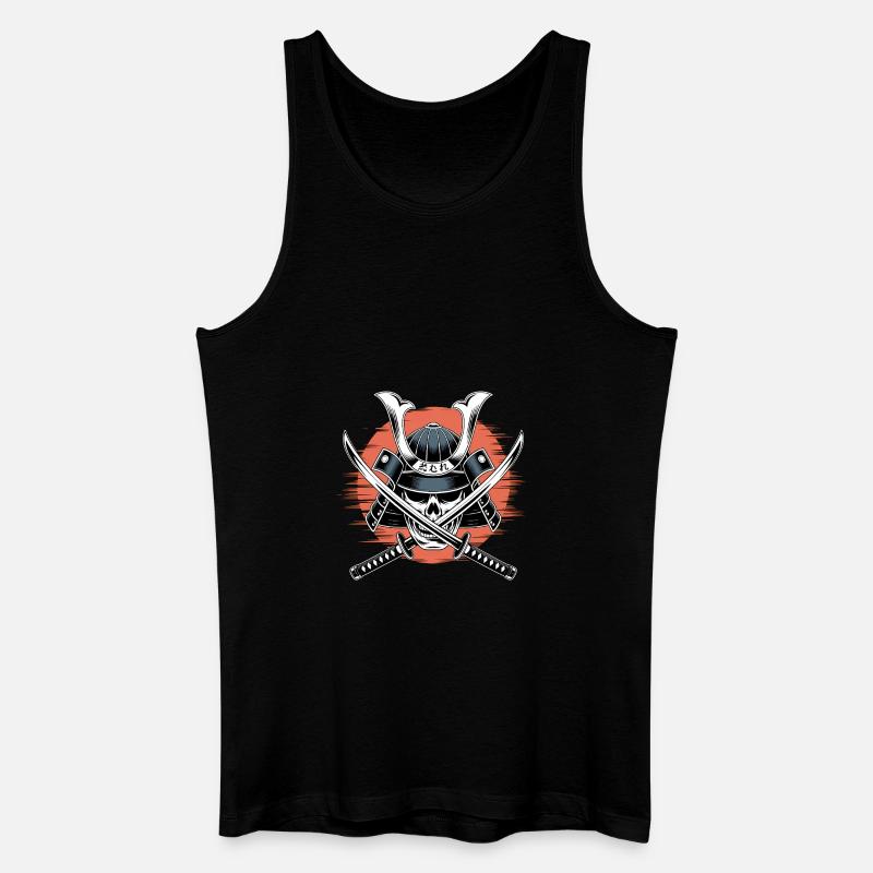 Guerrier samouraï japonais - Débardeur bio Homme - noir