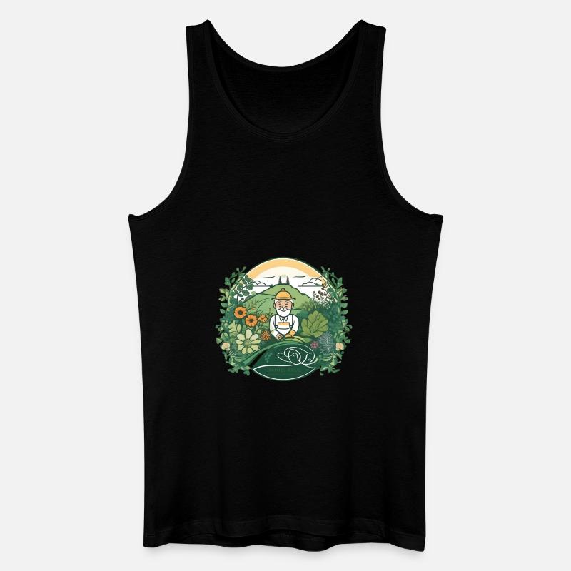 danielKrug GSuL 1300 - Männer Bio Tank Top - Schwarz