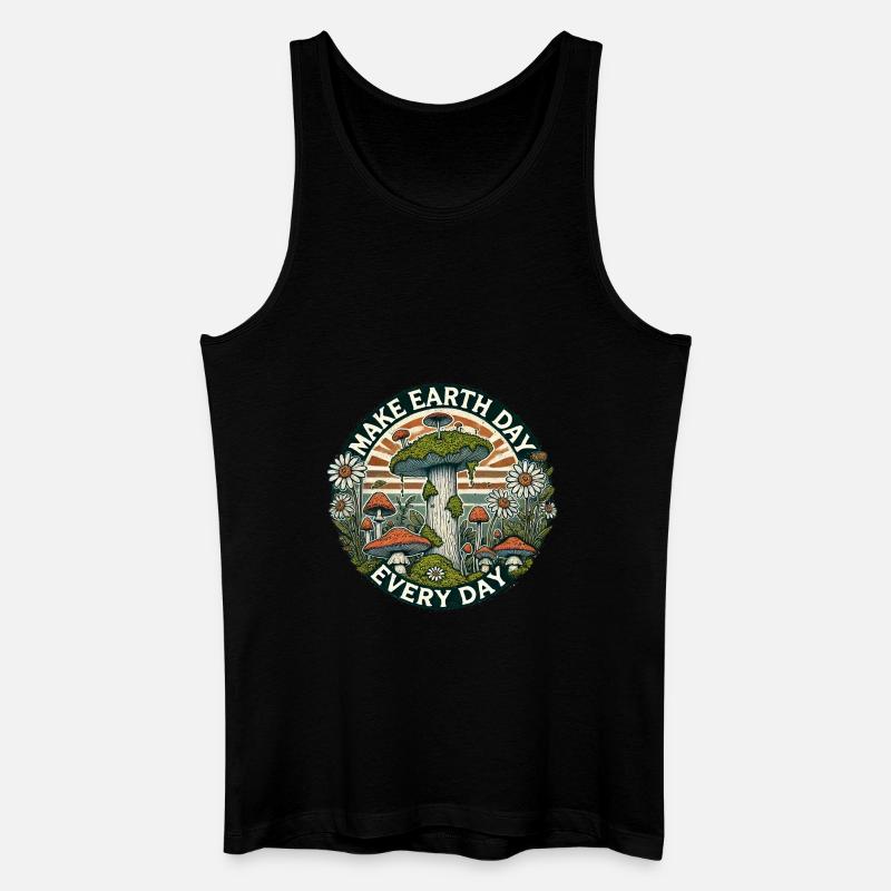 Make Earth Day Every Day - Men’s Organic Tank Top - black