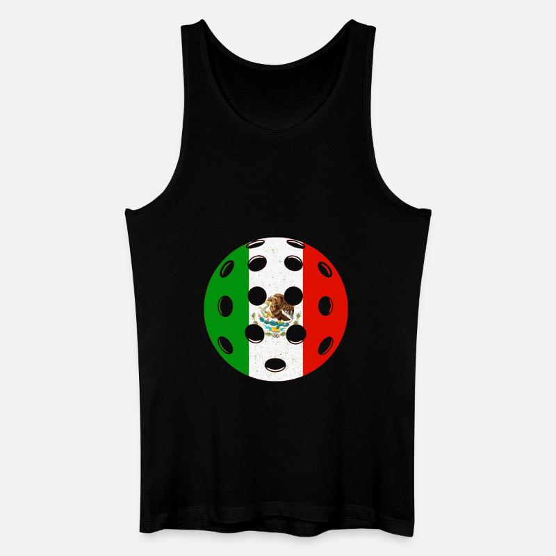 Pickleball Mexiko - Männer Bio Tank Top - Schwarz