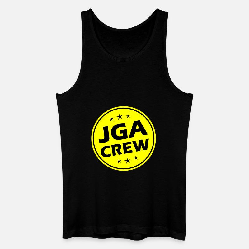 Jga Junggesellenabschied Crew - Männer Bio Tank Top - Schwarz