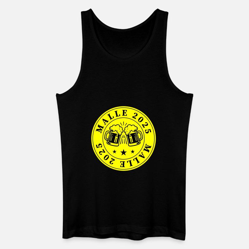 Malle 2025 Bier - Männer Bio Tank Top - Schwarz