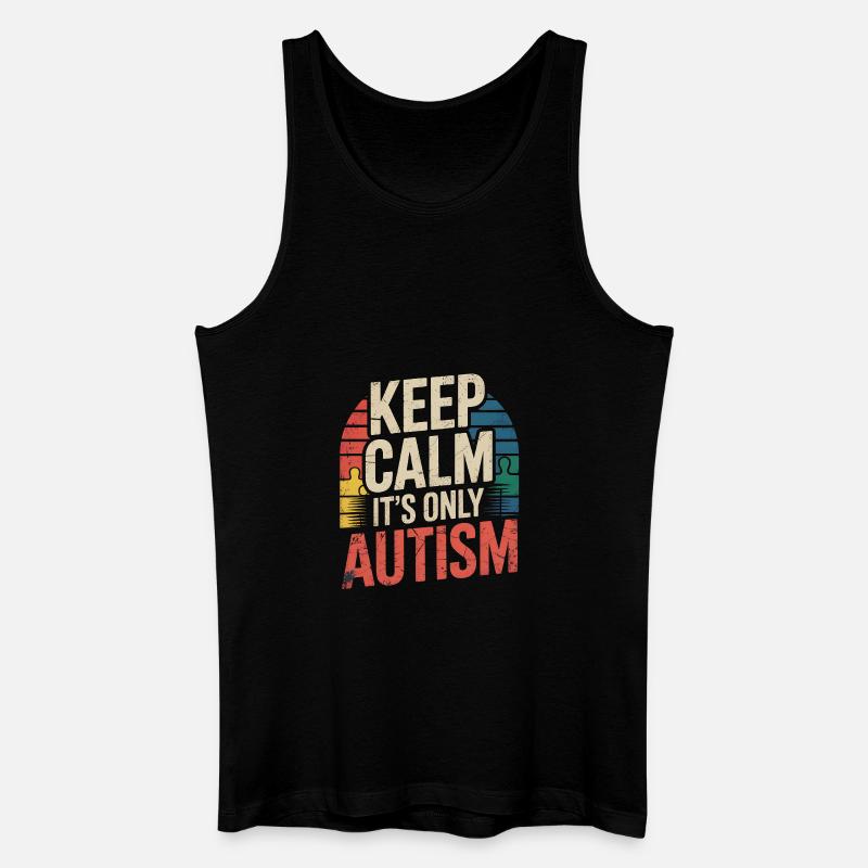 Autismus - Männer Bio Tank Top - Schwarz