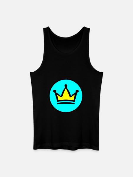 Krone Symbol Zeichen - Männer Bio Tank Top - Schwarz
