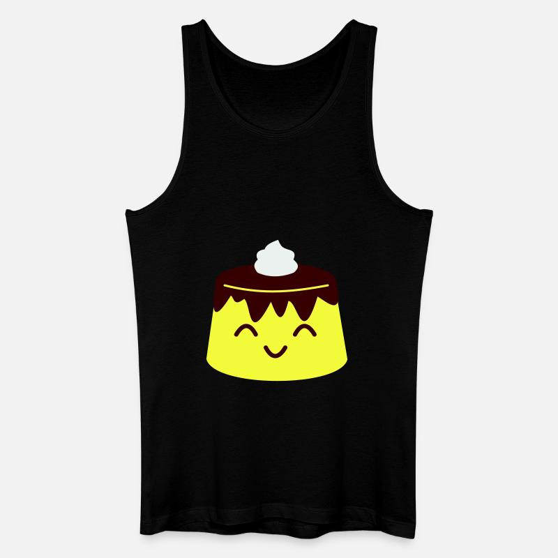 Sanshoku - Purin - Männer Bio Tank Top - Schwarz