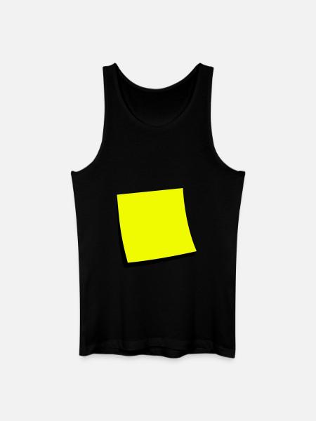 sticky note - add text - Men’s Organic Tank Top - black