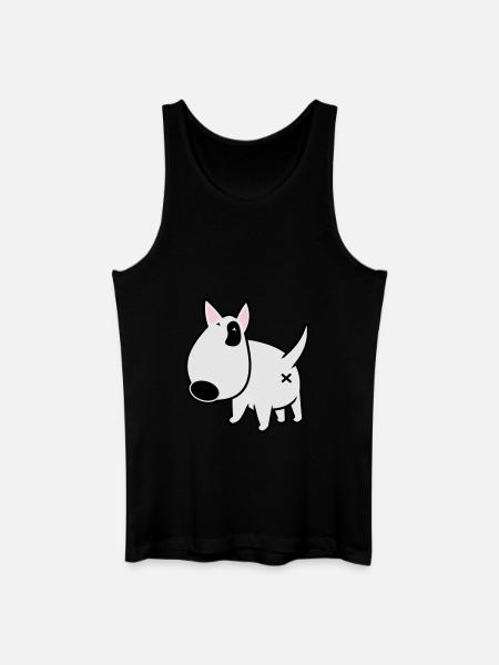 bully_illu_backside_3c - Männer Bio Tank Top - Schwarz