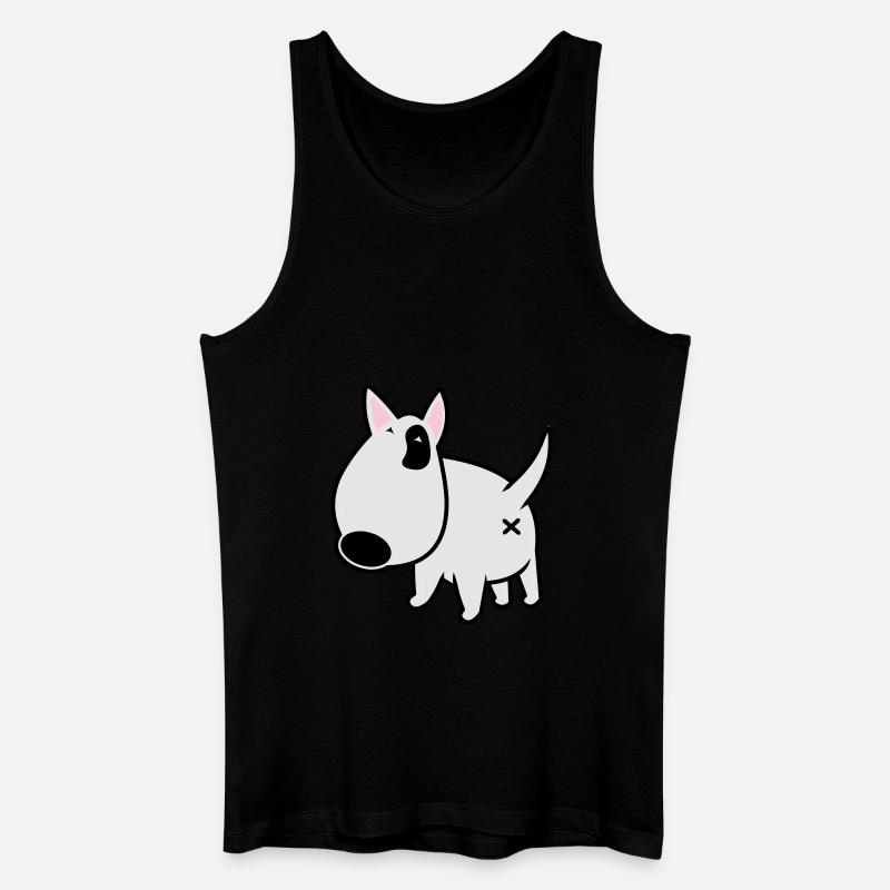 bully_illu_backside_3c - Men’s Organic Tank Top - black