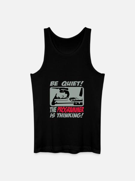 theprogrammer_3c - Débardeur bio Homme - noir