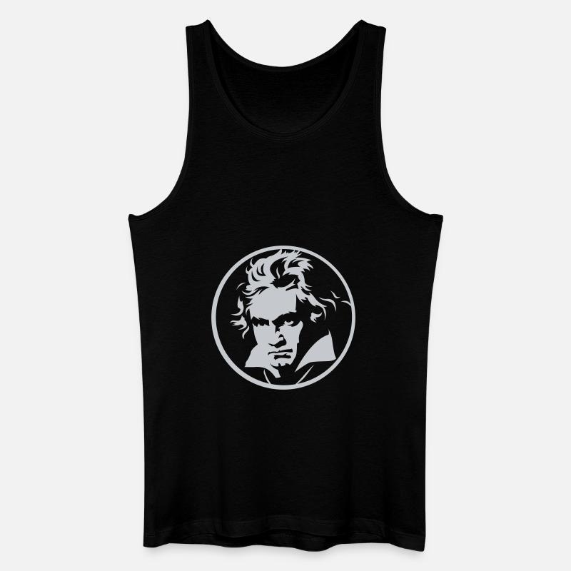 Roll over Beethoven (negative) - Men’s Organic Tank Top - black