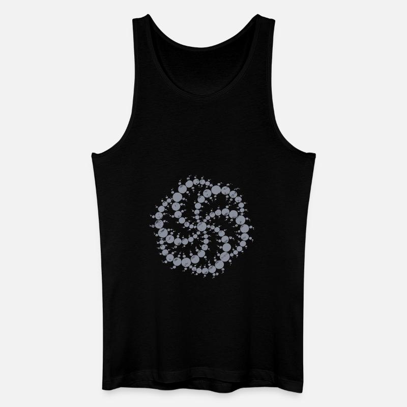 crop circle - Männer Bio Tank Top - Schwarz