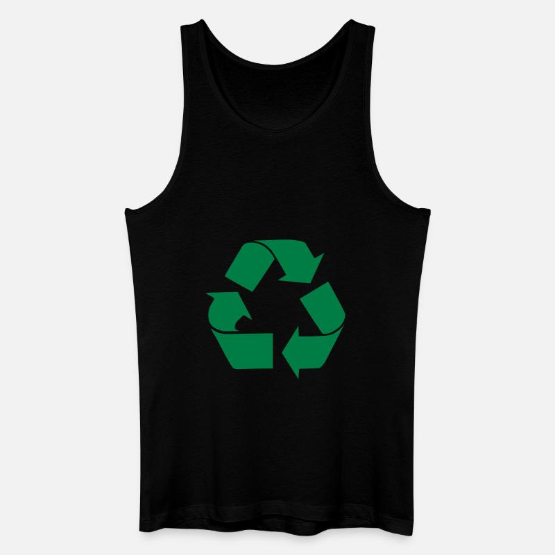 Recycle - Männer Bio Tank Top - Schwarz